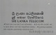 PHONE CARD SRI LANKA TAMURA  (E100.7.3 - Sri Lanka (Ceylon)