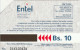 PHONE CARD BOLIVIA URMET (E102.38.1 - Bolivien