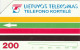 PHONE CARD LITUANIA URMET (E103.32.1 - Litauen
