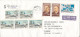 Romania Registered Cover Sent To Denmark 25-5-1996 With A Lot Of Stamps - Covers & Documents