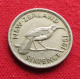 New Zealand 6 Sixpence Pence 1951 KM# 16 *VT Nova Zelandia Nuova Zelanda Nouvelle Zelande Six - Nieuw-Zeeland