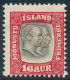 Iceland Islande Island 1907: 16 Aur Grey/red Official, F Mint NH, Facit TJ38 (DCIS00004) - Officials