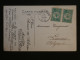 DB0 TURQUIE  SUR  BELLE CARTE  1919 A LIERNEUX  BELGIQUE +MONASTIE   +PAIRE D E TP++ AFF. INTERESSANT++++ - Cartas & Documentos