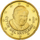 Cité Du Vatican, Benedict XVI, 20 Euro Cent, BE, 2010, Rome, Laiton, FDC - Vaticaanstad