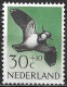 Plaatfout Wit Puntje Boven De Kuif In 1961 Zomerzegels Vogels 30 + 10 Ct NVPH 756 PM Ongestempeld - Variétés Et Curiosités