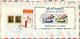 Iraq Air Mail Cover Sent To Denmark With Souvenir Sheet And Stamps On The Backside Of The Cover - Iraq