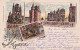 Bruxelles - 4 X Litho Rosenblatt + 1 Litho Brandes - Viste Panoramiche, Panorama