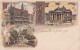 Bruxelles - 4 X Litho Rosenblatt + 1 Litho Brandes - Mehransichten, Panoramakarten