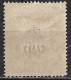 CRETE 1908 Cretan State 2 L. Violet Overprinted With Black Small ELLAS With Partial Double Overprint Vl. 52 Q MH - Crete