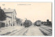 CPA 18 Sancoins La Gare Et Le Train Tramway - Sancoins