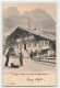 Gsteig Gasthof Zum Bären Mit Schlauchhorn Hund Animée 1906 - Guggisberg