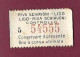 301223 - TICKET CHEMIN DE FER TRAM METRO - ITALIE VENISE Riva Schiavoni - Lido Controllo 5 54555 - Europe