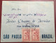 SYRIA: HOMS 1 / 1916 Turkey Censored+censor Label>Sao Paulo, BRAZIL !!  (WW1 War Syrie Cover - Storia Postale