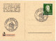 61392 - Bund - 1952 - 10Pfg Luther EF A SoAnsKte SoStpl KARLSRUHE - DEUTSCHE THERAPIEWOCHE - Medicine