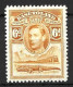 SOUTH AFRICA...." BECHUANALAND.."...KING GEORGE VI..(1936-52.)...." 1938.."....6d.....SG24.......MH..... - 1885-1964 Bechuanaland Protectorate