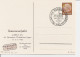 DR PP 122 C 92-01 - 3 Pf Hindenburg Med. Bremen Unterweserfahrt Blaugrau M. Bl. Sonderstempel Schlüssel Zur Welt - Private Postal Stationery