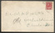 1920 Cover 2c Admiral Duplex Copper Cliff (Sudbury) Ontario To USA - Postal History