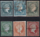 1855-317 CUBA ANTILLES SPAIN PUERTO RICO 1855 COMPLETE SET DIFFERENT COLOR.  - Prephilately