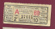 301223B - TICKET CHEMIN DE FER TRAM METRO - ITALIE TRAMWAYS NAPOLETANI C Classe 2a BB 10 Centesimi N°37445 - Europa