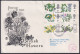 F-EX45419 ENGLAND UK FDC 1967 FLOWERS WITH & WITHOUT PHOSPHORLINE.  - 1952-1971 Pre-Decimale Uitgaves