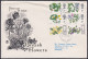 F-EX45419 ENGLAND UK FDC 1967 FLOWERS WITH & WITHOUT PHOSPHORLINE.  - 1952-1971 Em. Prédécimales