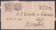 F-EX46400 ESPAÑA SPAIN 1871 25mls MADRID TO RIVADEO, GALICIA.  - Lettres & Documents