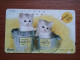 T-370 - JAPAN, Japon, Nipon, TELECARD, PHONECARD, Cat, Chat, NTT 410-260 - Cats