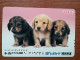 T-399 - JAPAN, Japon, Nipon, Carte Prepayee, Prepaid Card, Dog, Chien - Hunde