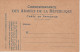 Carte En Franchise Infanterie Neuve Correspondance Des Armées De La République - WW I