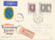 Poland Registered Cover Sent Air Mail To USA Krakow 15-5-1964 With A Lot Of Topic Stamps On Front And Backside Of The Co - Cartas & Documentos