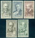 1961 Cultural Personalities,Uprka Painter,Hora,Mošna,Hviezdoslav,Czechoslovakia,1258,MNH - Acteurs