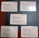 China Shanghai Metro One-way Card/one-way Ticket/subway Card，5 Pcs - Wereld