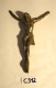 C312 Ancien Jésus En Métal - Objet De Dévotion - Arte Religioso
