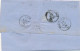 1869 40 C Rose LAC Milano Staz Via Lanslebourg  à Saint-Etienne TB. - Entry Postmarks