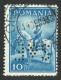 Rare ROMANIA Perfin Perforé ,,S&F'' CERNAUTI-Catalog Of Romanian Perfins Laszlo Eros  B RARE ( 6-20 Examples Reported ) - Usado