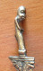 Delcampe - Kris Miniature En Bronze. Poignée En Forme D'idole. Indonésie. (H22) Taille 16,5 Cm - Armes Blanches