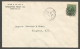 1923 Kingston Fruit Co Corner Card Cover 2c Admiral CDS Kingston Nova Scotia - Historia Postale