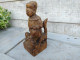 Statuette Chinois Bois Sculpté Chine XVIIIeme Chinese Wood Carving 18th - Art Asiatique