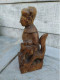 Delcampe - Statuette Chinois Bois Sculpté Chine XVIIIeme Chinese Wood Carving 18th - Art Asiatique