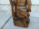 Delcampe - Statuette Chinois Bois Sculpté Chine XVIIIeme Chinese Wood Carving 18th - Art Asiatique