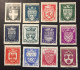 1942 France - Coat Of Arms - 12 Stamps - Unused ( Mint Hinged ) - 1941-66 Coat Of Arms And Heraldry