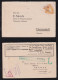 Nicaragua 1931 Postcard 2x Bisect MANAGUA X DARMSTADT Fabrica De Productos Quimicos - Nicaragua