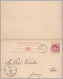 GREAT BRITAIN - ST. LUCIA - 1895 1d+1d QV Postal Stationery Card With Paid Reply - Used To Ulm, Germany - Briefe U. Dokumente