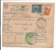 Tschechoslowakei AP 16 - 10 H Hradschin Auslands-Paketkarte M. 40 H ZF Von Letovice Nach Jugoslawien (SHS) Verwendet - Omslagen