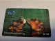 THAILAND  PREPAID CARD/ PINHOLE 108/  50 UNITS/  HIPPOPOTAMUS- SPARRING    / FINE USED    **16058** - Thaïland