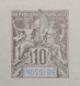 LP3972/368 - 1894 - COLONIES FRANÇAISES - NOSSI-BE - ENTIER POSTAL Sur CARTE-POSTALE DOUBLE Vierge - N°31 - Cartas & Documentos