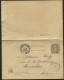 ENtier CP Double 20c Et Carte-lettre 25c Obl. MONTE-CARLO  1889 Et 1896 (x627) - Entiers Postaux