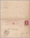 GREAT BRITAIN - LEEWARD ISLANDS - 1894 1d+1d QV Postal Stationery Card With Paid Reply - Antigua To Ulm, Germany - Brieven En Documenten