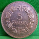 MONNAIE FRANCE . 5 FRANCS Lavrillier  1933 NICKEL - 5 Francs