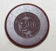 Jeton De Casino 20 Francs Rouge "Casino Sporting Club International" Monte Carlo - Monaco - Casino Token Chips - Casino